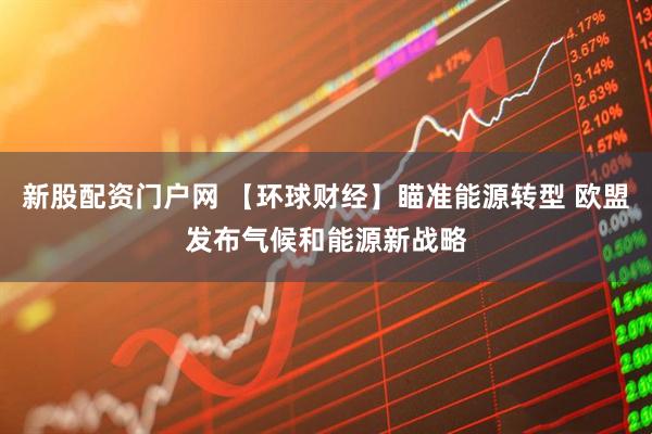 新股配资门户网 【环球财经】瞄准能源转型 欧盟发布气候和能源新战略
